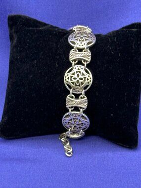 Brighton Orleans Retired Silver-Plated Bracelet